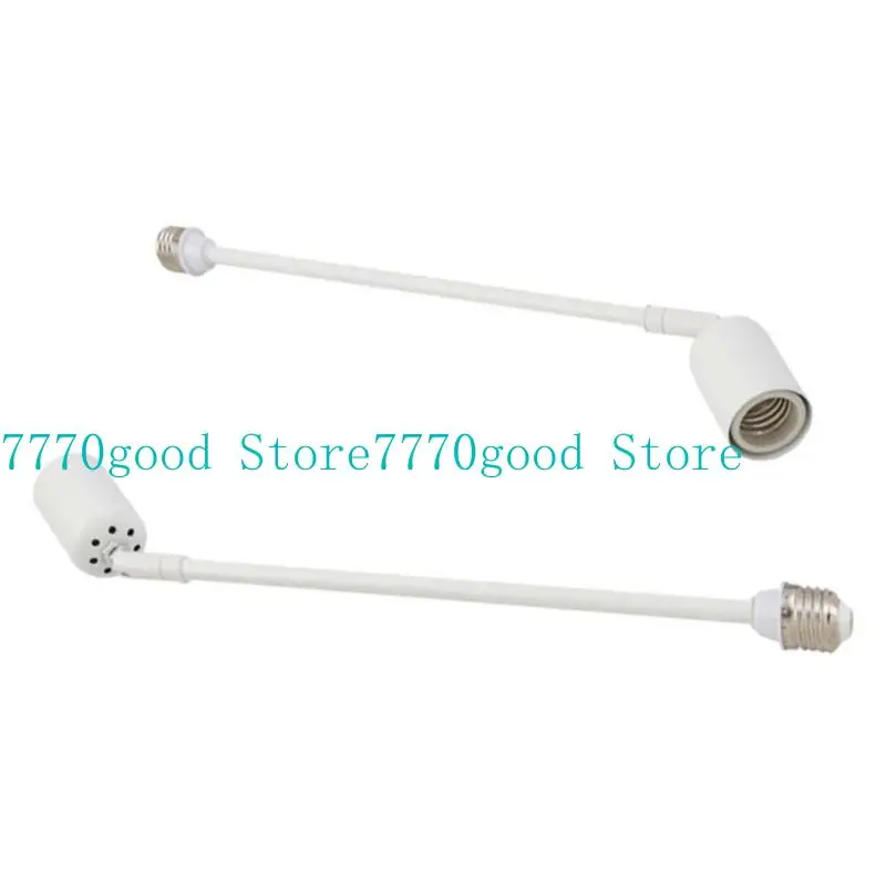 

652F Flexible E27 Light Sockets Extender with Ceramics Base, High Temperatures Resistance, White