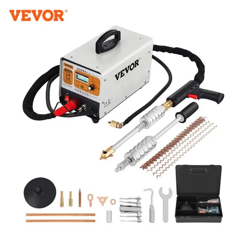 VEVOR Car Sheet Metal Repair Machine3 KW 220 V with 2 Welding Guns 6 Modes Spot Welding Machine with LCD