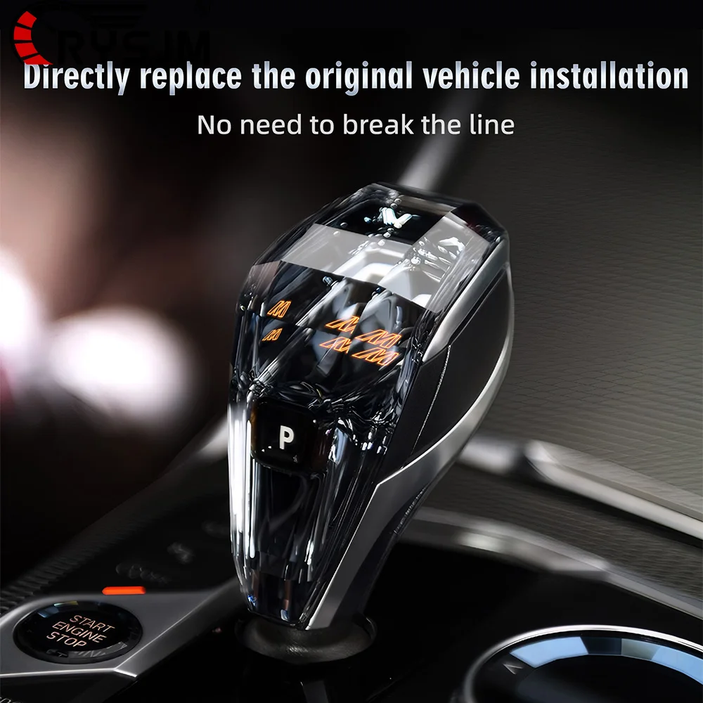 

HD Crystal Gear Shift Knob Type Rod Car Accessories For BMW G30 G32 G01 G08 G11 G12 i8 F01 F10 F20 F30 F32 F25 F26 F15 F16 X5 X6