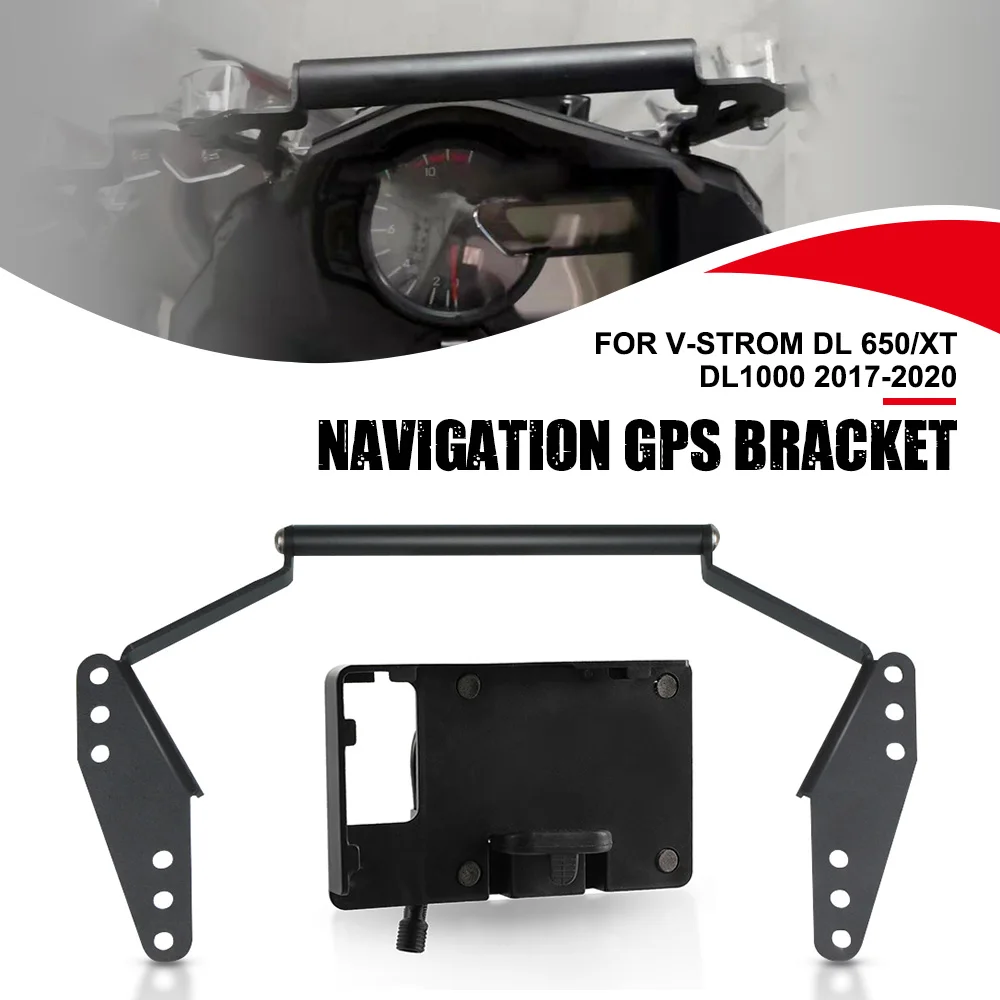 

For SUZUKI V-Strom DL 650/XT DL1000 2017 2018-2020 Motorcycle Wireless Charger Handlebar Holder Navigation Bracket Accessories