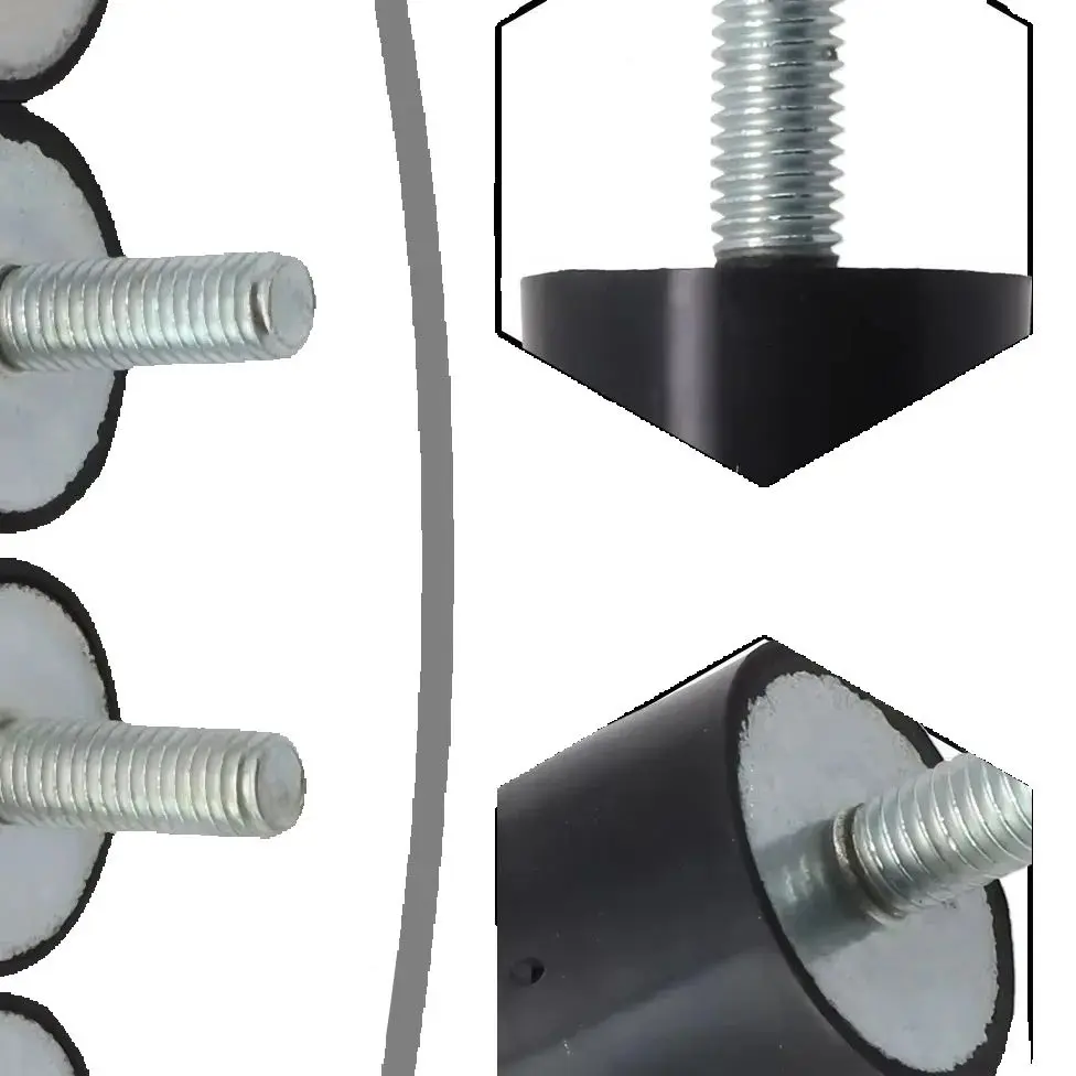 

4 Pack M8 Anti Vibration Rubber Feet for Heat Pump and Air Conditioning Systems Effective for Vibration and Noise Dampening