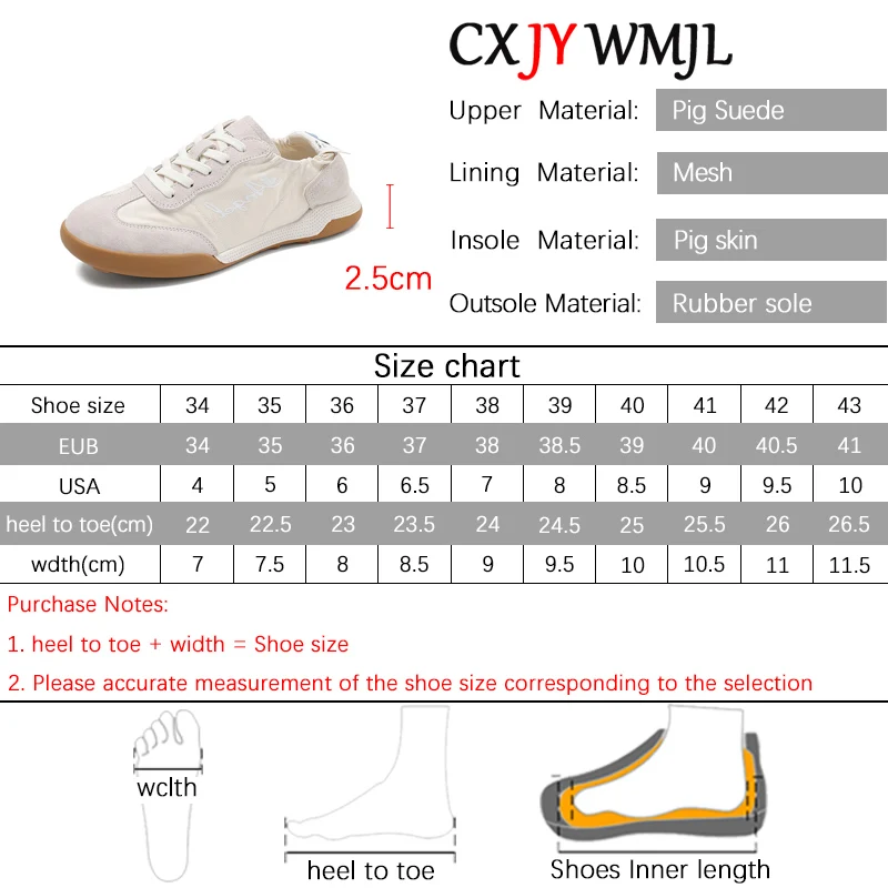 CXJYWMJL Genuine Leather Women Court Sneakers Spring Summer Lightsome Casual Vulcanized Shoes Ladies Sports White Skate Shoes