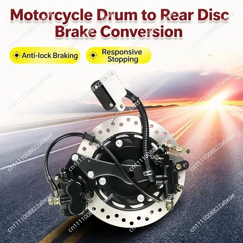 For Motorcycle Drum Brake Modified Rear Disc Brake Kit Assembly 125/150/250 Motorcycle Up and Down Pump Caliper Brake Disc