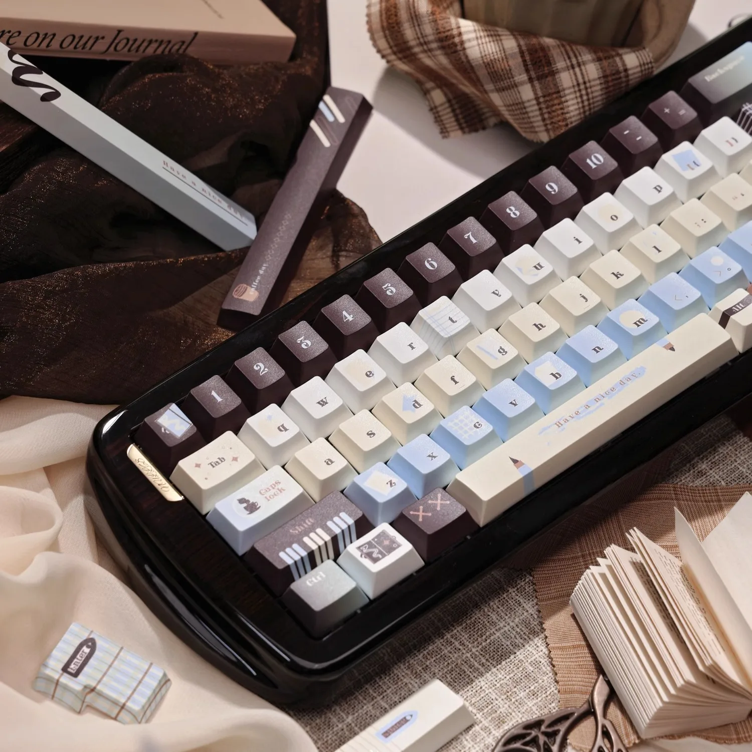 

To-do List Theme Keycaps Set Pbt Cherry Profile Keycaps Sublimation Keycaps for Mechanical Keyboard Accessories Point Keycap