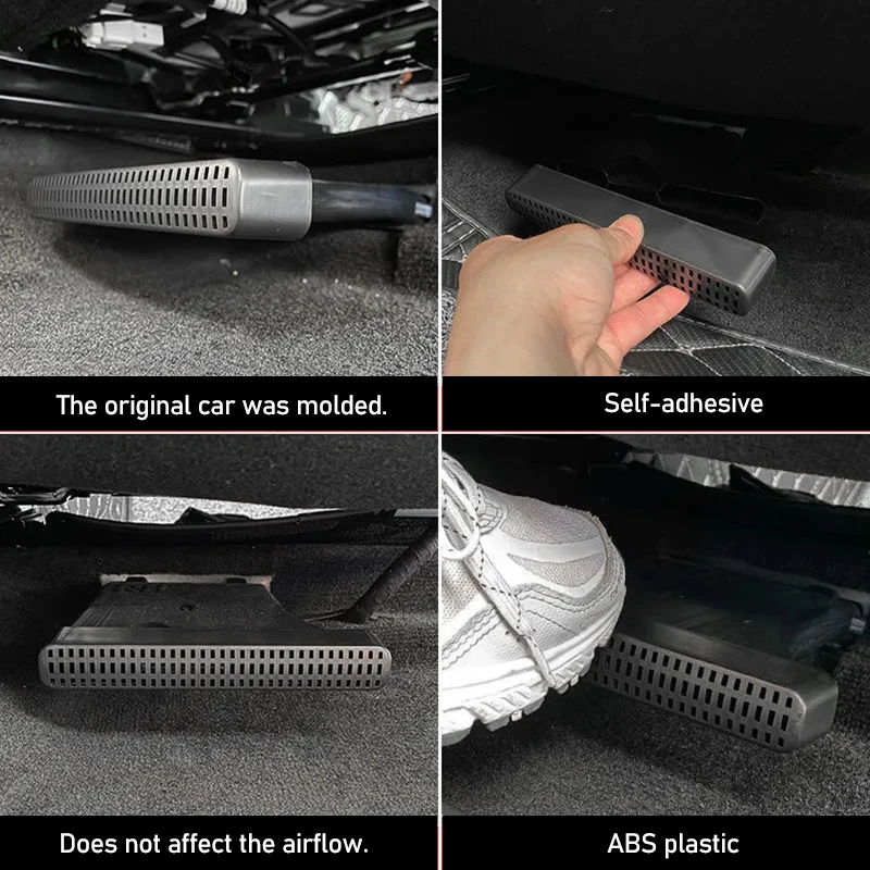 For Toyota RAV4 XA40 2013~2019 Car Air Outlet Cover Heat Floor Grille Under Seat Conditioner Duct Stainless Steel Accessories