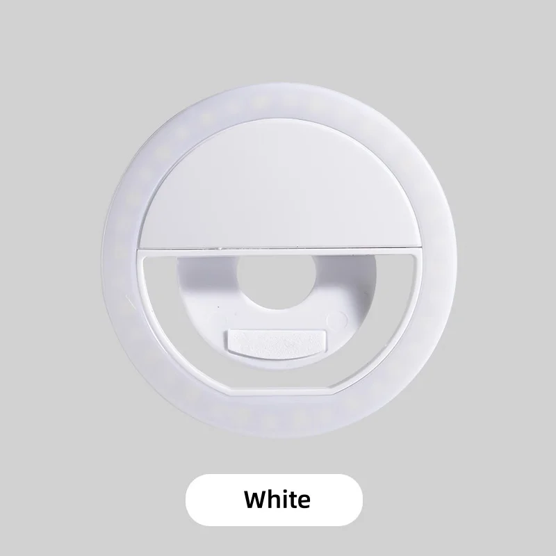 Ultra-Light Rechargeable Clip-On Phone Fill Light, Adjustable Handheld Selfie Ring Light with Portable Beauty Lighting