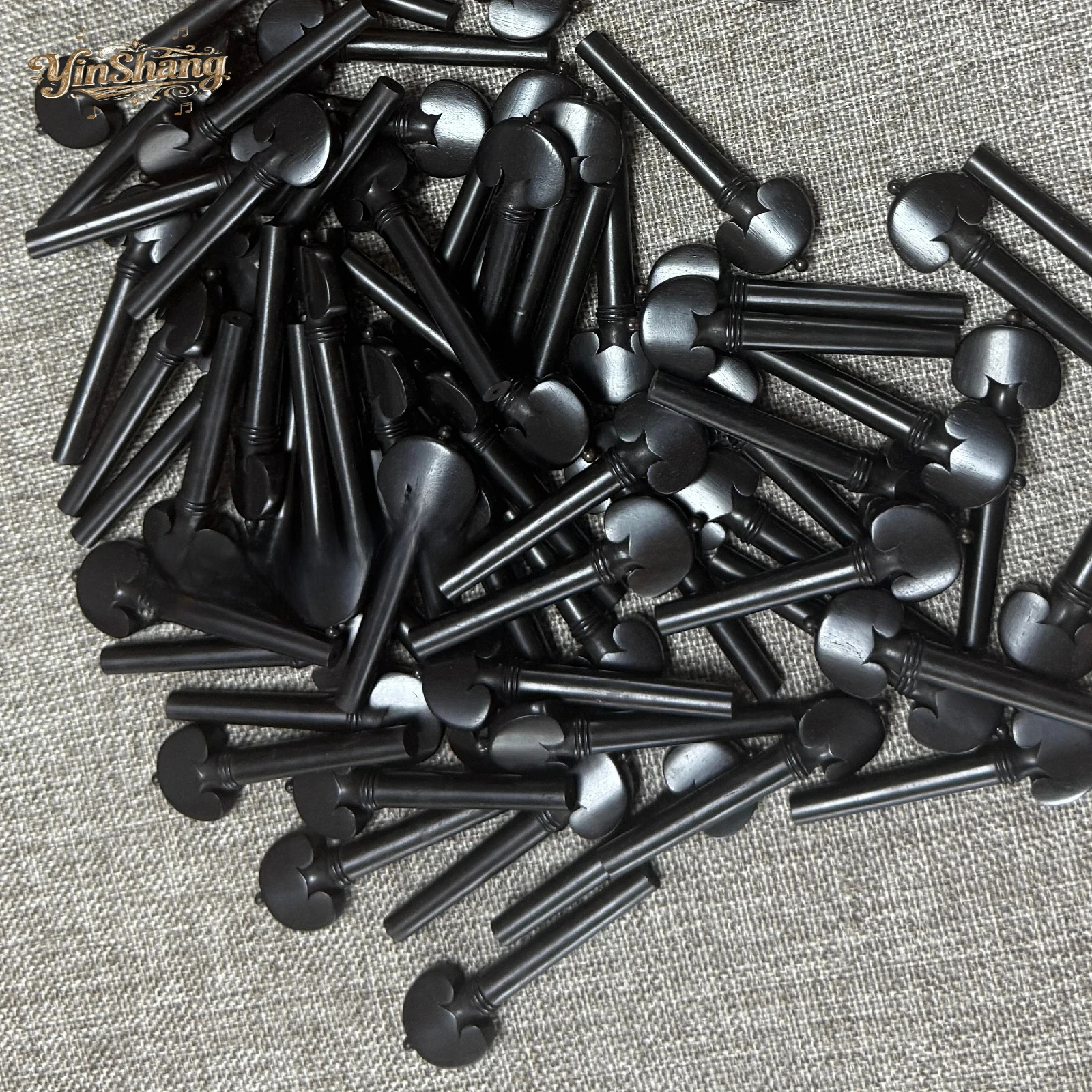 

20pcs 4/4 Full Size Violin Pegs String Tuning Ebony Wood Fiddle Tuner Parts