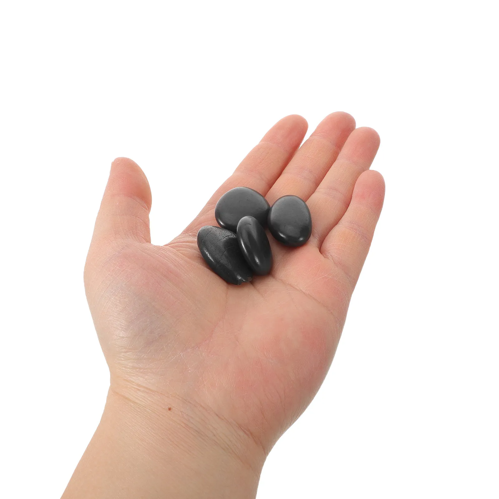 1Set Stones for Bbq Grilling Steak Stone Cooking Hot Cooking Stone Heat Resistant Natural River Rocks Indoor