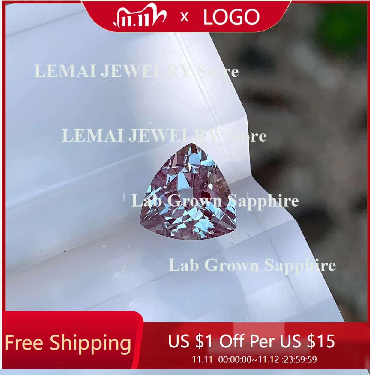 

Alexandrite Trillyon Cut High Quality Lab Grown Gemstone
