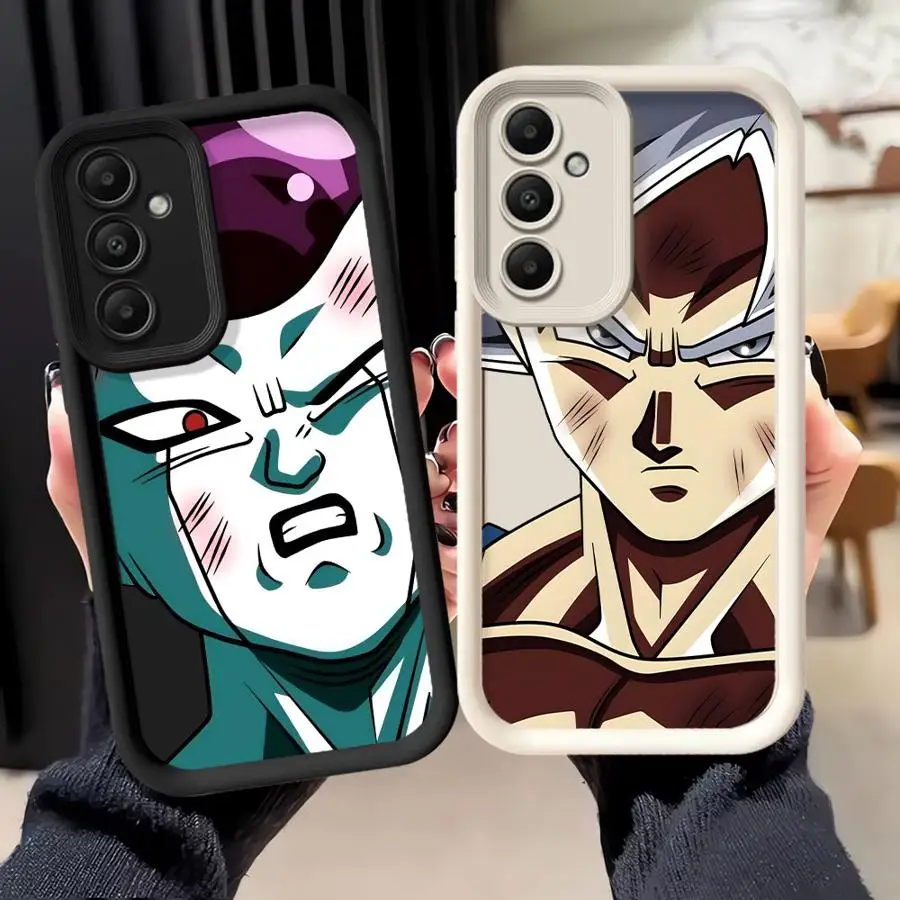 

Case for Samsung Galaxy A35 A73 A72 A71 A54 A15 A53 A51 A25 A06 A55 A52 Soft Shell Son Goku Vs Frieza