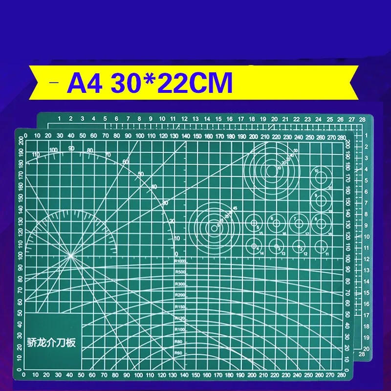 Cutting Mat A4 Pvc Rectangle Self Healing  Craft Dark Green 30cm * 22cm*0.3