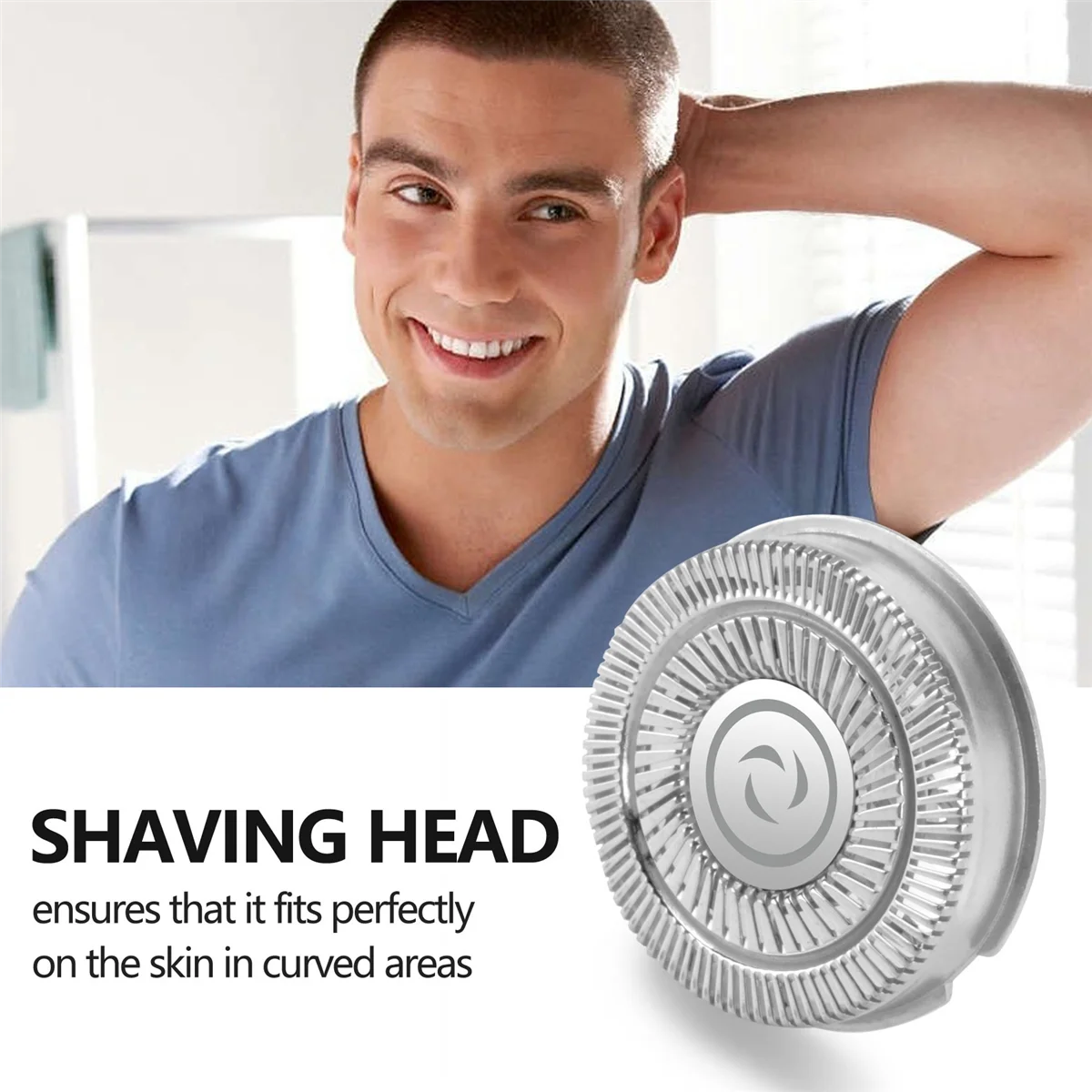 Electric Razor Blade Shaver Head FR6 Replacement for FLYCO Razor Blade Head FS820 FS820 FS801 FS829 image 4