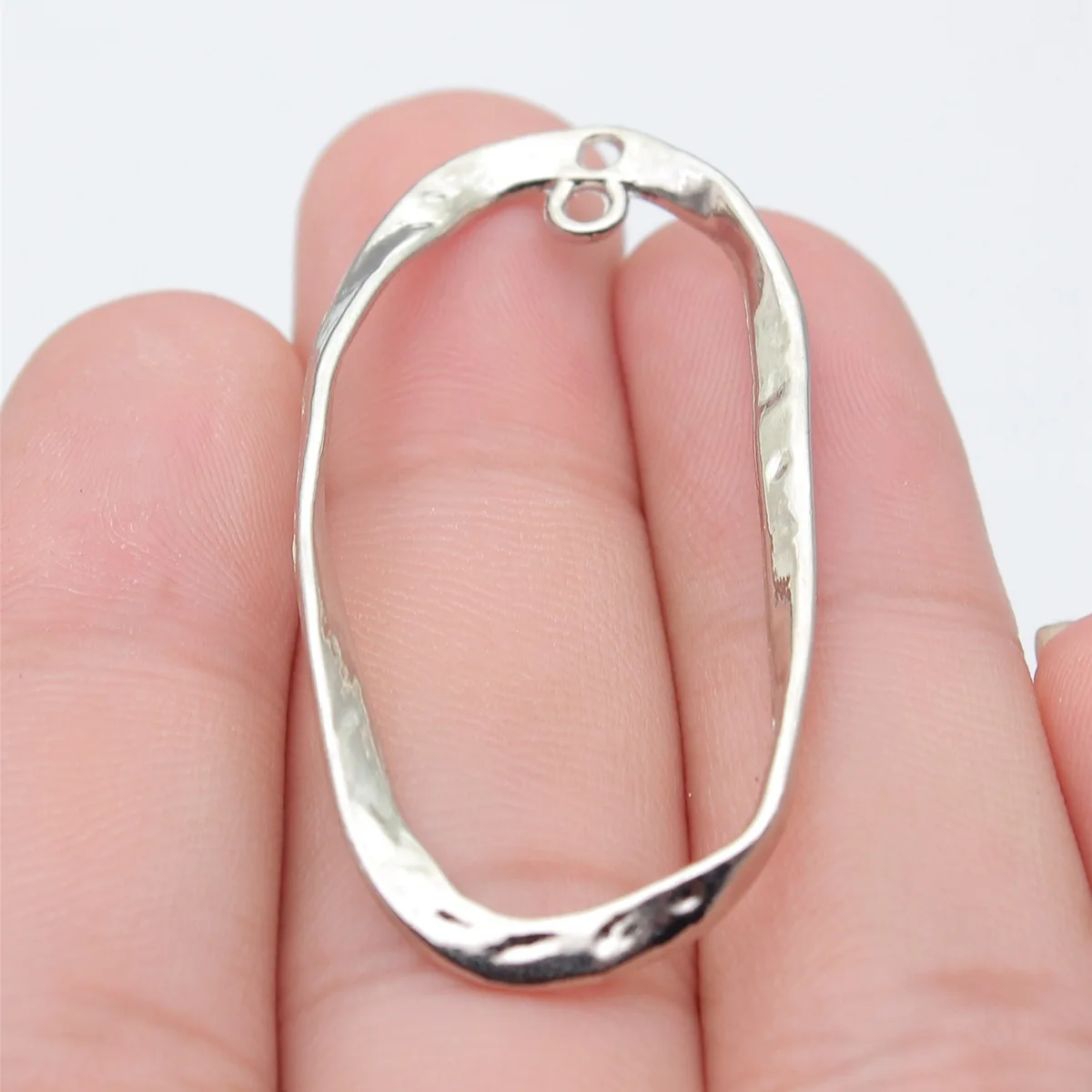 WYSIWYG 10pcs 49x26mm 4 Colors Oval Hoop Twisted Earring Connector Accessory For DIY Jewelry Making Handmade Jewelry Findings