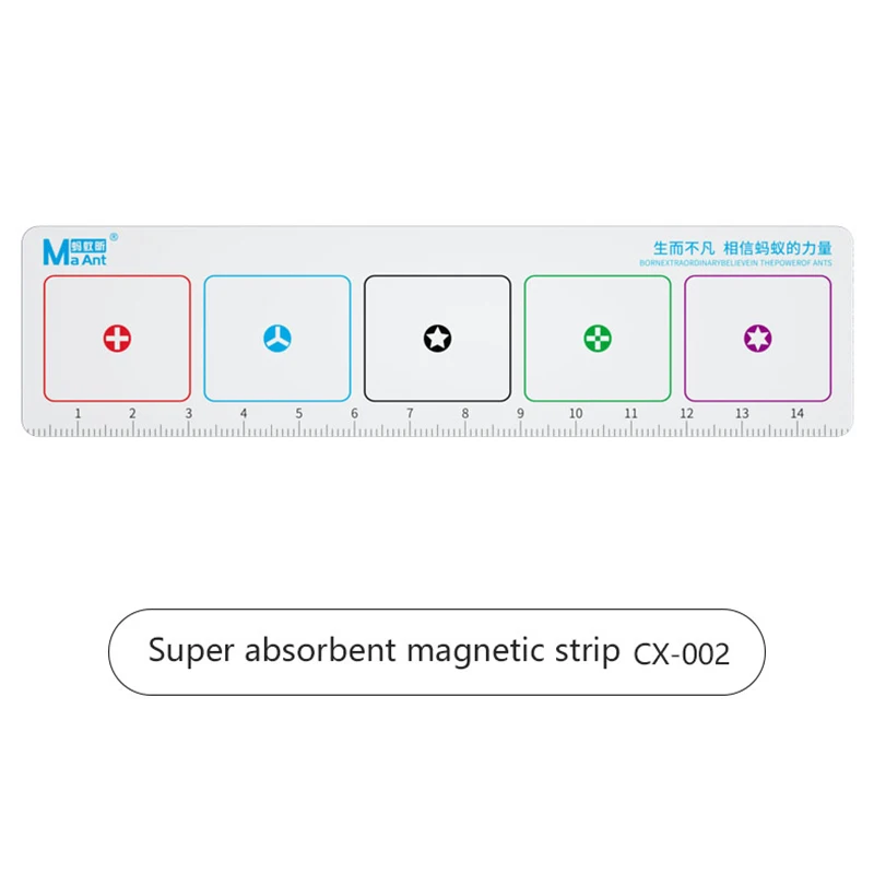 Viti striscia magnetica ad adsorbimento per la manutenzione del Tablet del telefono cellulare MaAnt CX-002 tappetino di stoccaggio per parti del