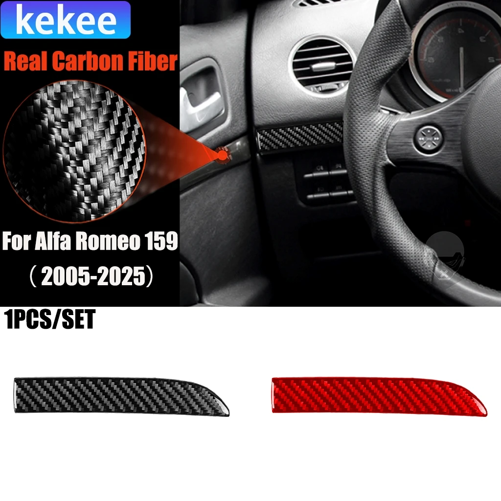 

Carbon Fiber Car Accessories Driver Dashboard Panel Modified Interior Trim Cover Soft Sticker For Alfa Romeo 159 2005-2025