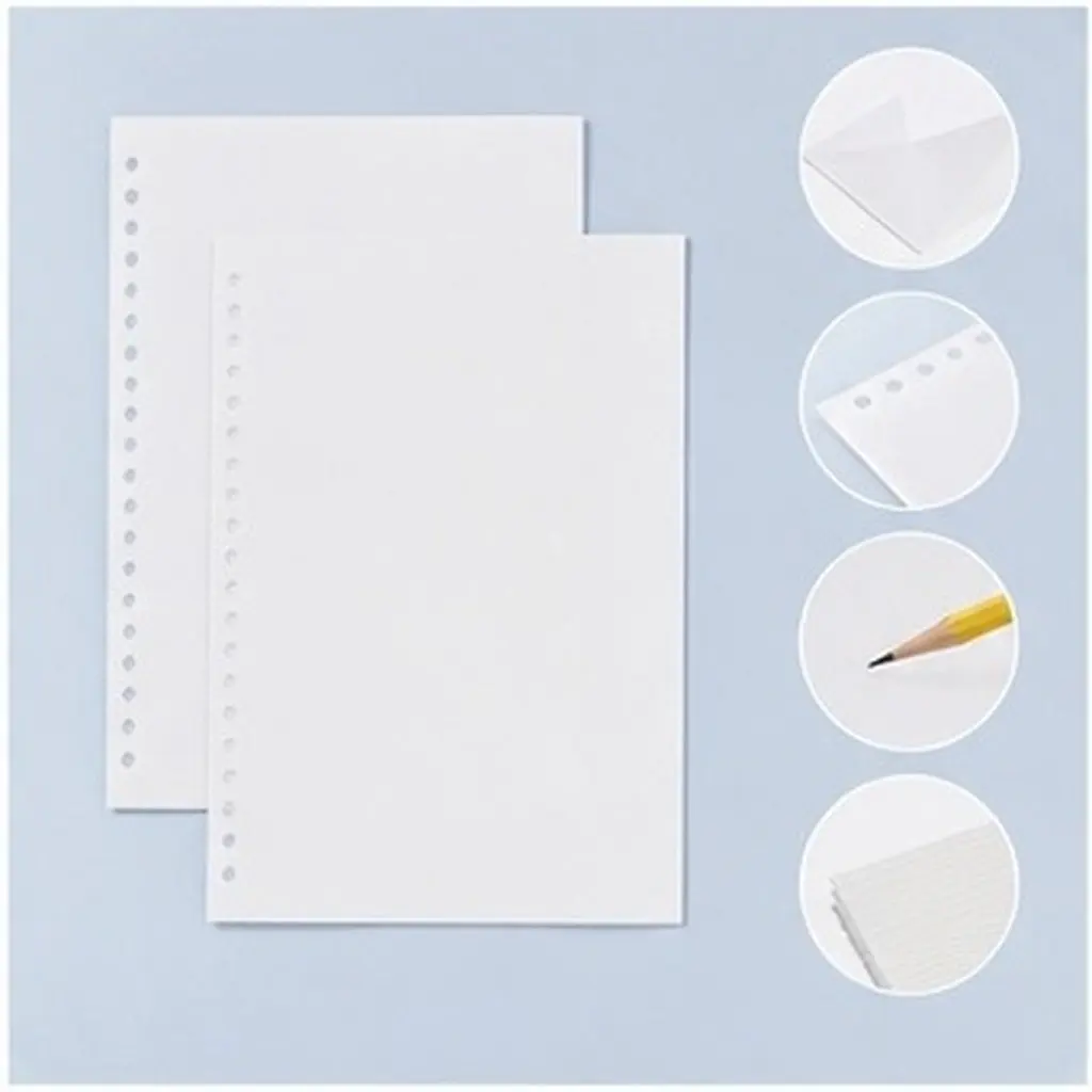 100Pcs Double Sided Reusable Sticker Release Paper Album Inserts for Planner Sticker Storage Scrapbooking Binder Organizer
