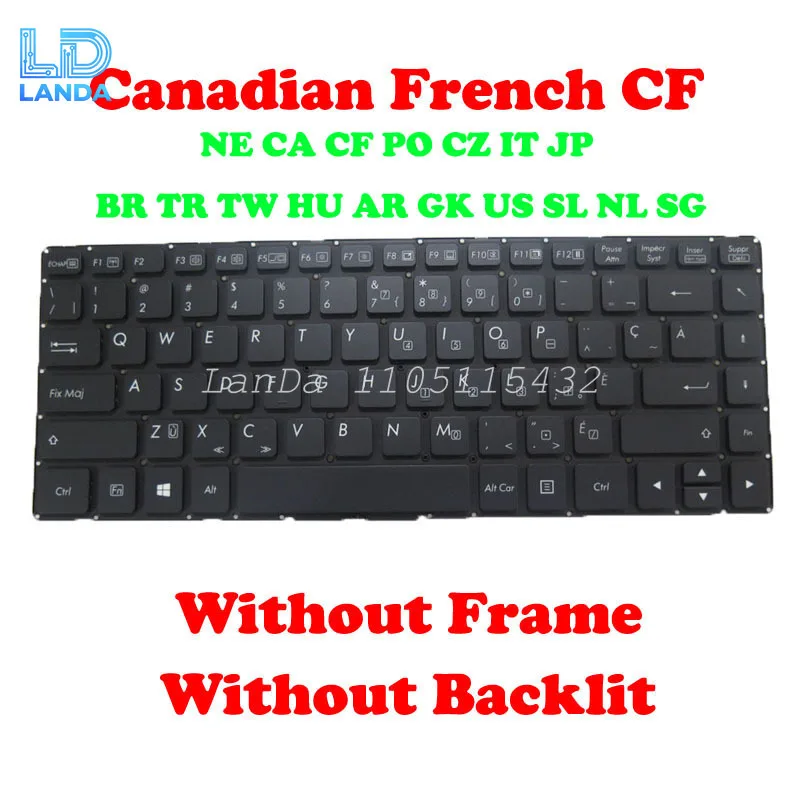 

Клавиатура без подсветки S410 для Getac S410 G1 G2 G3 S410G1 G2 S410G3 Arabia Brazil Canada Greece GK Венгрия HU Японская без рамки