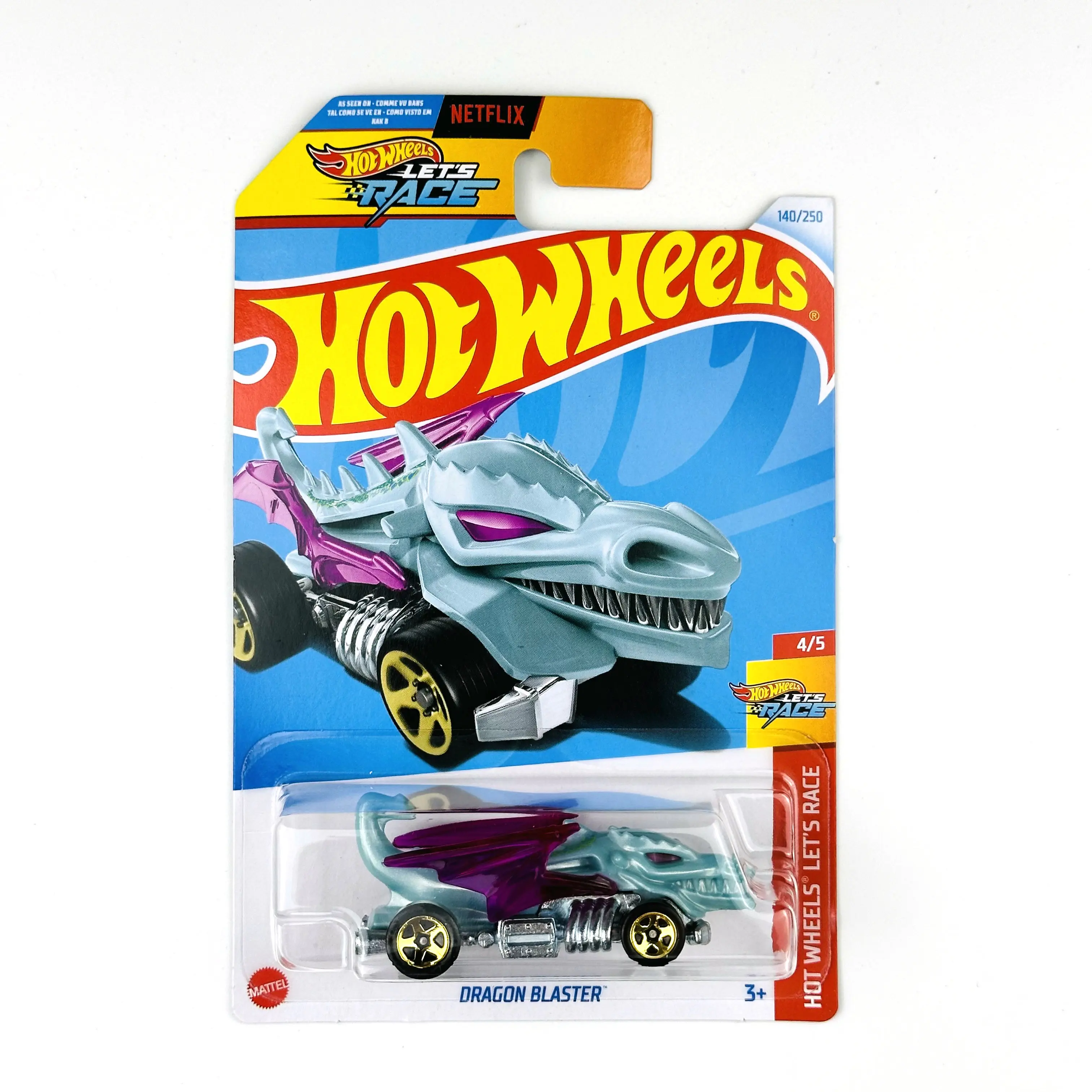 2024-140 Hot Wheels Cars DRAGON BLASTER 1/64 Metal Die-cast Model Toy Vehicles