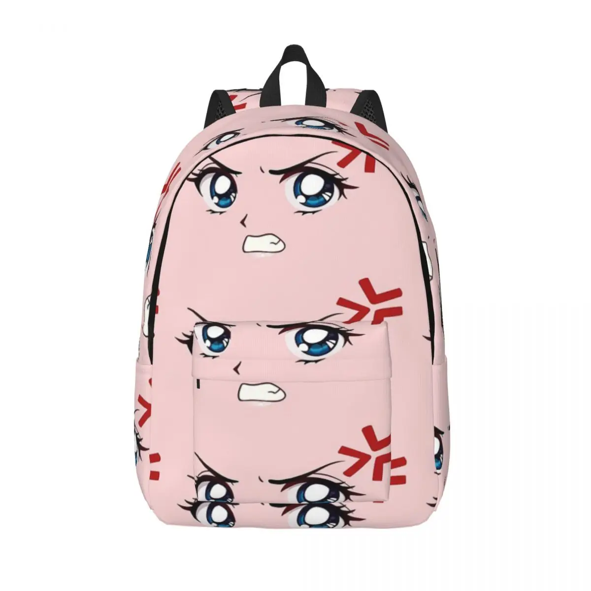 

Anime Angry Girl Simple and Stylish Backpack Canvas Backpack Female bags