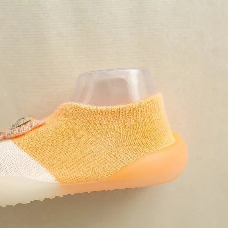 طفل الجوارب أحذية لربيع الخريف لطيف القط نمط القطن الطابق أحذية لينة المضادة للانزلاق الأولى مشوا 0-2 سنة طفل حذاء كاجوال #6