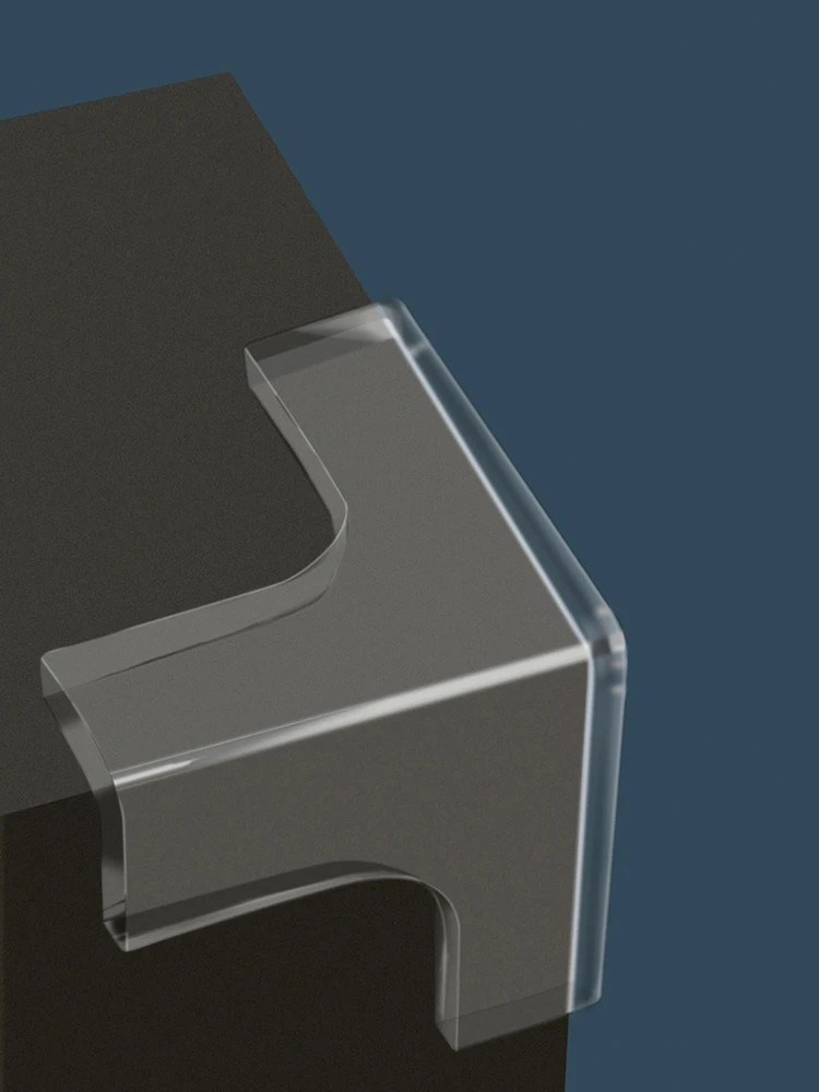 واقيات زوايا آمنة للأطفال - واقيات حواف الطاولة من السيليكون الناعم، شفافة وغير مرئية #4