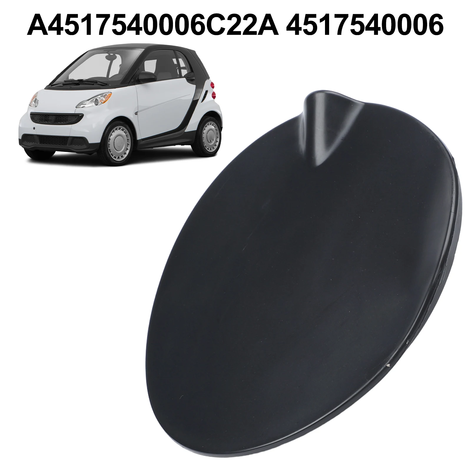 

Fuel Door Lid Black For Merceds Fortwo 2008-15 4517540006 A4517540006C22A Black Plastic Direct Replacement Easy Install