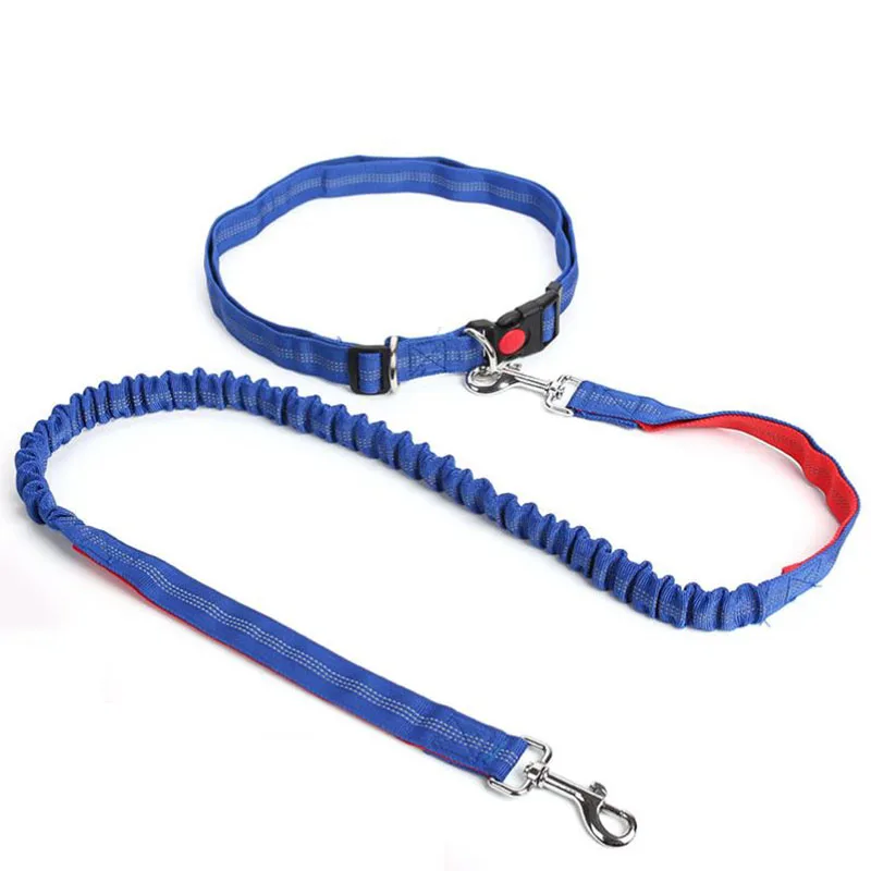 High Quality Adjustable Waist Pet Dogs Leash Running Hands Freely Pet Products Dogs Harness Collar Jogging Lead Waist Rope