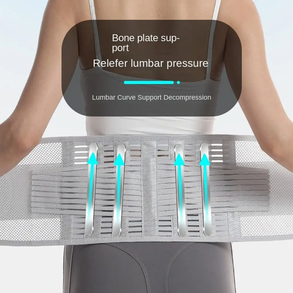 

Breathable Waist Trainer Belt Compression High Elastic Lumbar Support Adjustable Back Brace Sports Waist Protection Summer