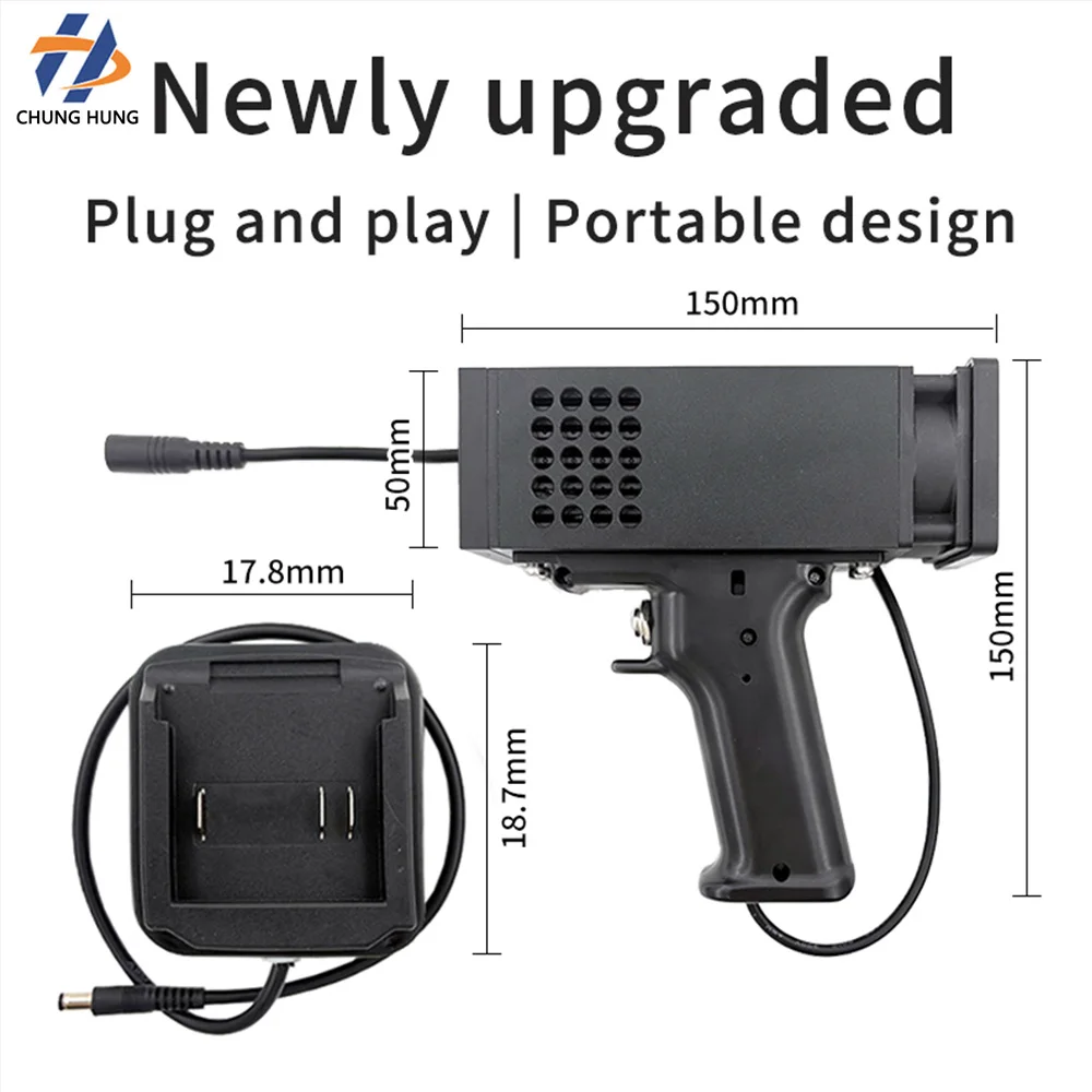 365nm High Power Handheld UV LED Curing Lamp Ultraviolet Light for Automobile Putty Repair Paint Baking UV Glue Ink Curing