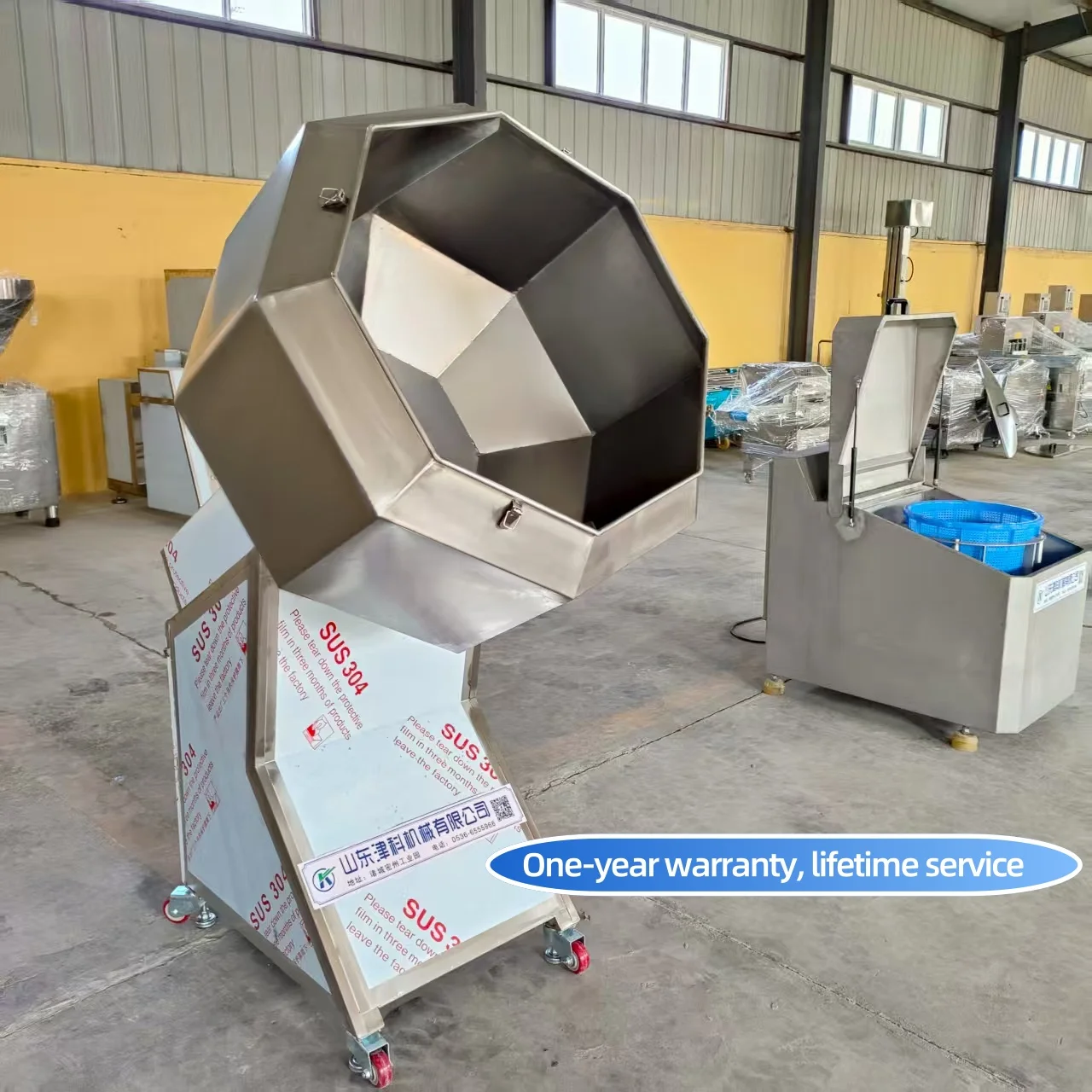 Máquina de aromatização de lanche de tambor de alta eficiência, batatas fritas, tempero de amendoim, máquina de mistura para lanche