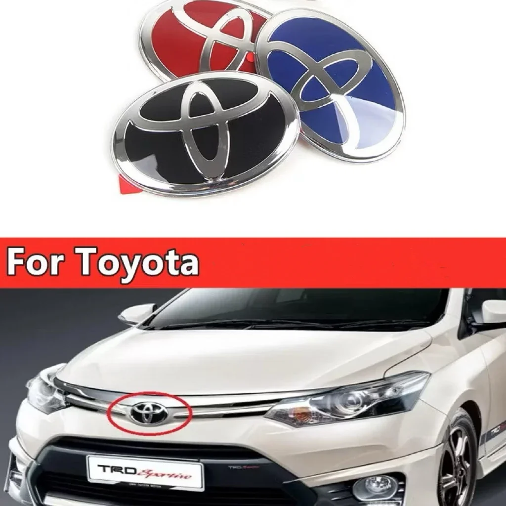 

Car Front Emblem for Toyota Corolla Camry RAV4 Hilux CHR Highlander Yaris Vios Alphard Prado Reiz Wish, Front Grill and Hood 3D