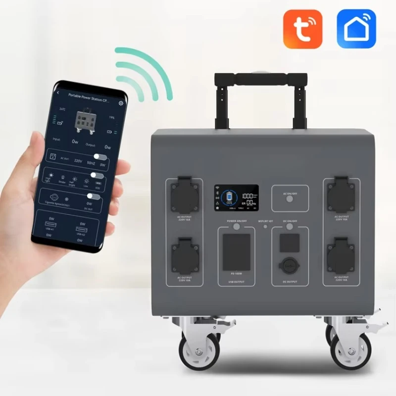 Customized Power Station Solar Generator 4200W‑12KW LiFePO4 Battery 6KW 8KW 10000W Capacity Industrial Emergency Power Supply