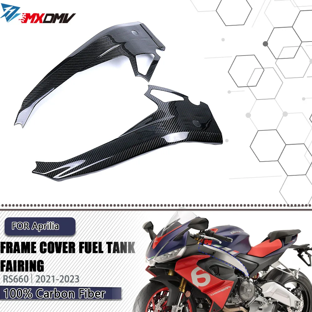 

For Aprilia Tuono 660 RS660 2021-2023 Motorcycle Carbon Fiber Parts Full Frame Covers Protector Under Fuel Tank Fairing Kit