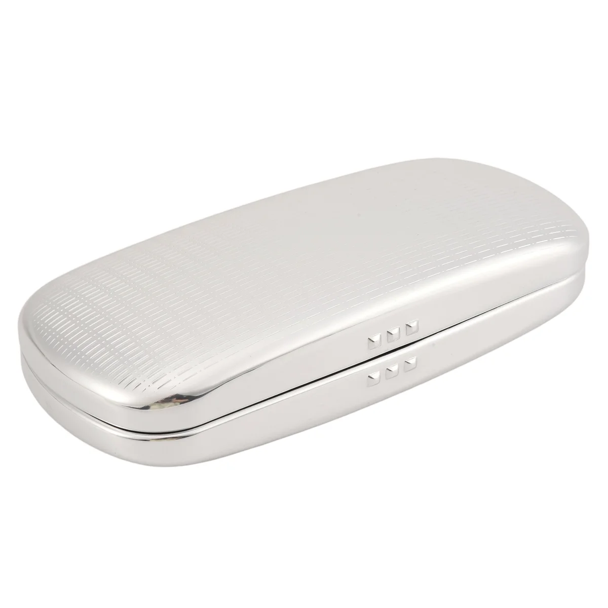 

Glasses Case, Aluminum Hard Shell Eyeglasses Case Striped Spectacles Box