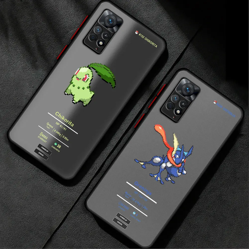 Case For Xiaomi Redmi Note 11 12 13 10 Pro 12C 12S 9S 9 8 A1 Plus 10C K40 9C 8T 9A Matte Shell Phone Cover Pokemon Snorlax Cute