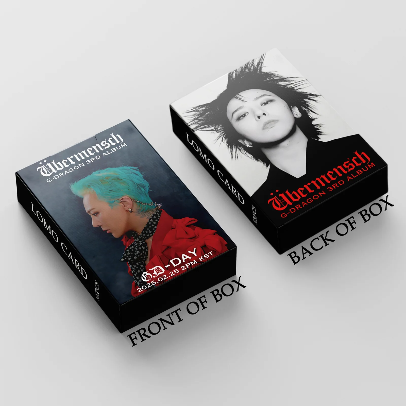 55Pcs/Set G-DRAGON Idol Boy New Album Übermensch Series Lomo Cards HD Printd Photocards High Quality Photo Fans Collection Gifts