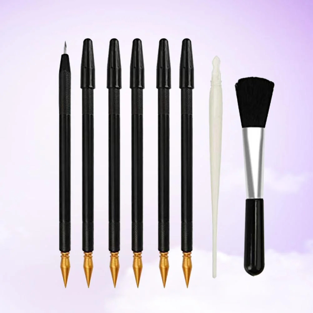 

8PCS Special Tools Creative Scratch Painting Scratch Small Scraper Detail Repair Pens scratch pen scratching drawing pen