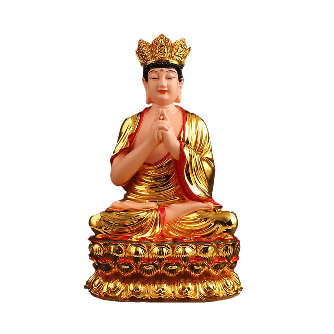 

Manjusri Bodhisattva Samantabhadra Statue Bharhut Mount Wutai Pilu Figure Three Saints of Hua-yen Ornament Buddha Home Decor