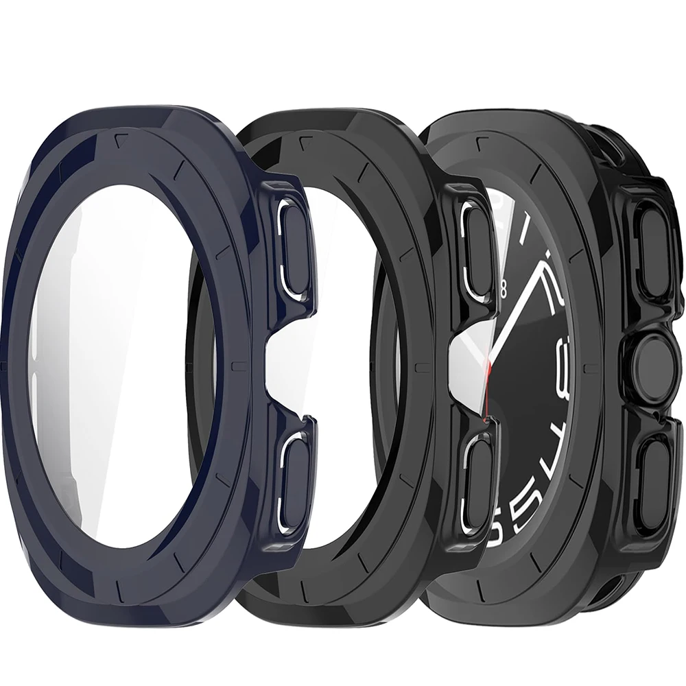 Funda con Protector de pantalla de vidrio templado para Samsung Galaxy Watch 7 Ultra 47mm, cubierta antiarañazos, Fundas protectoras Galaxy Ultra