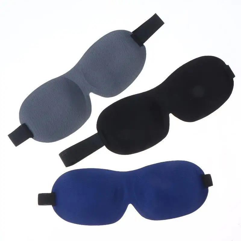 ۞ 3D Adjustable Sleep Mask With Breathable Design, Blocks Light While Allowing Air Circulation For Eyes, Unisex Comfort Fit