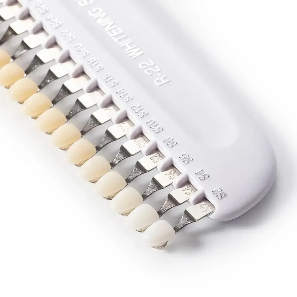 OEM Professional Teeth Shade Guide With Mirror Private Logo den tal Bleaching Shades Guide Tooth Whitening Accessories