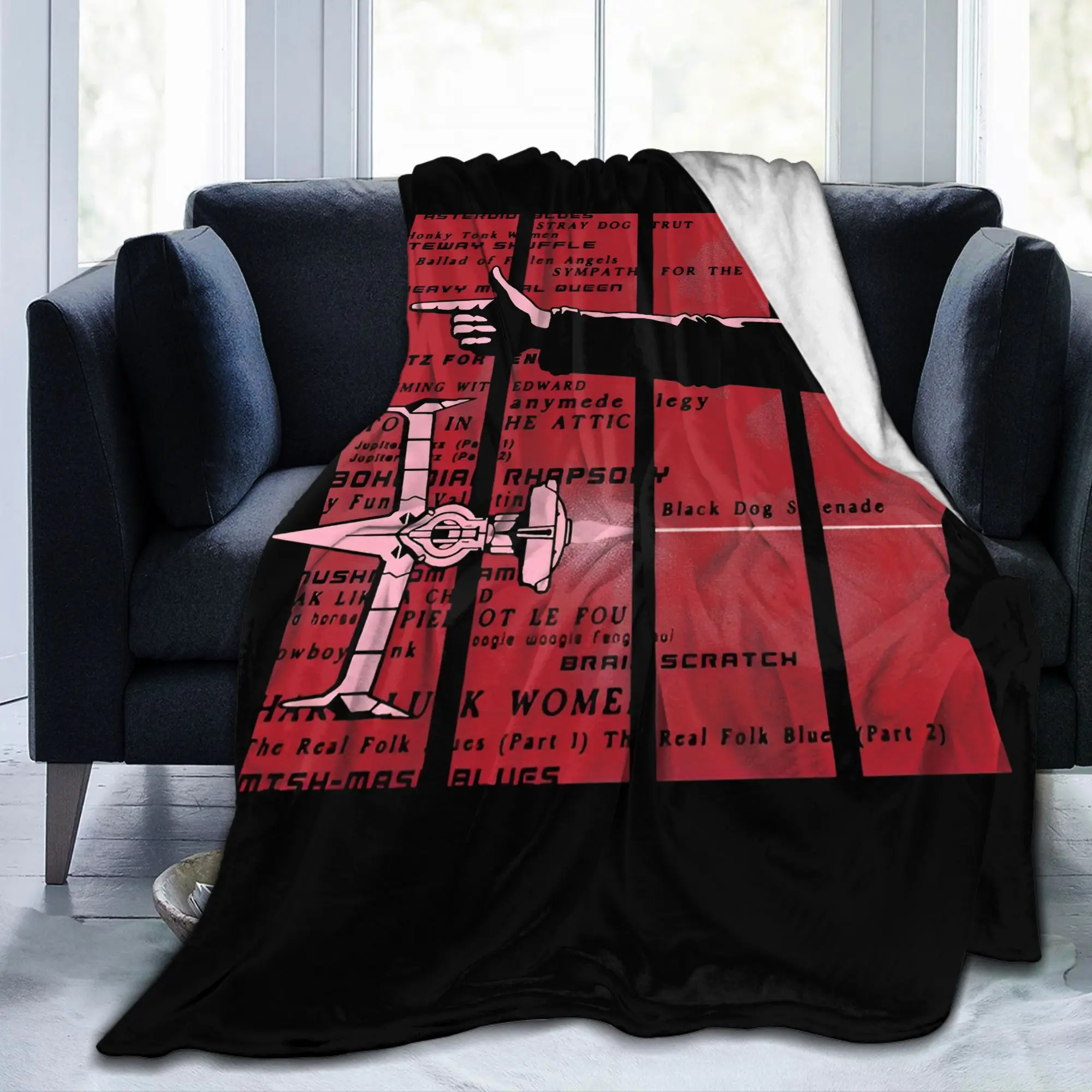 Cowboy Bebop Spike Spiegel Knitted Blanket Hot Japanese Anime  Fleece Throw Blanket Decoration Soft Warm Bedspread Multifunction