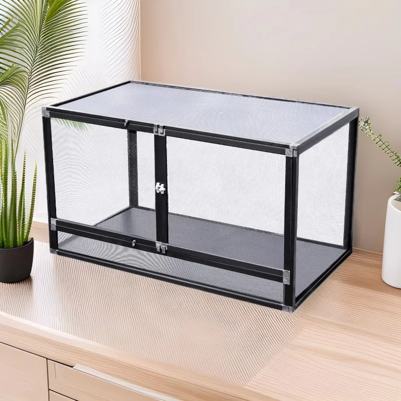 

Reptile Terrarium Snake Tank Chameleon Cage Bearded Dragon Tank Reptile Enclosure Waterproof Reptile Terrarium for Lizard Snake