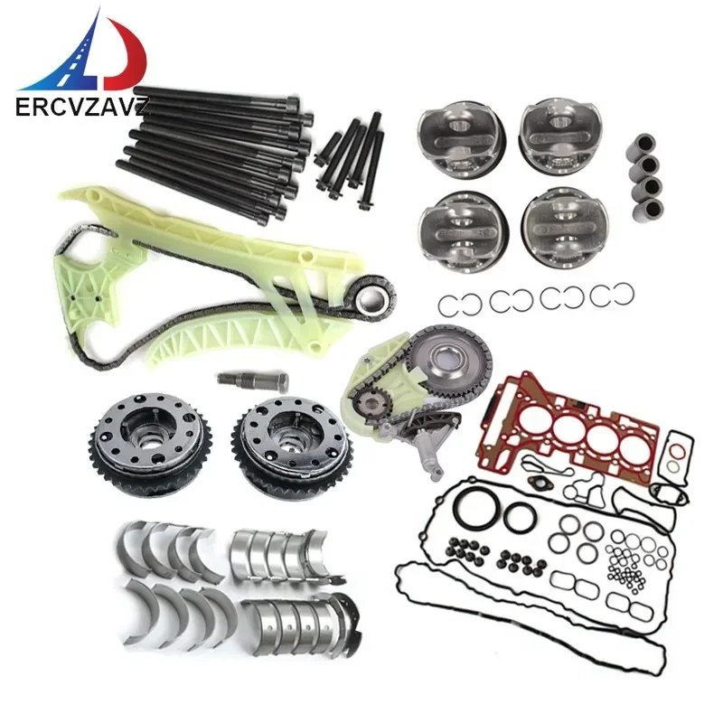 N26 N20 Engine Piston Overhaul Rebuild Kit Timing Chain Kit For BMW 125i 320i 328i 428i 528i X1 X3 2.0T N20B20 N20B20A/B N26B20A