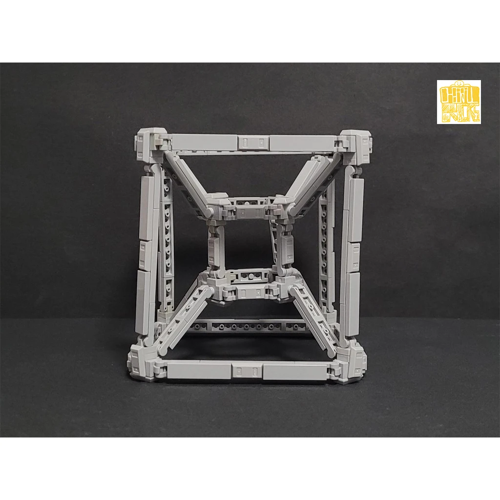 MOC TT036 Four-Dimensional Hypercube Model With PDF Drawings Building Blocks Bricks Kids DIY Toys Birthday Christmas Gifts