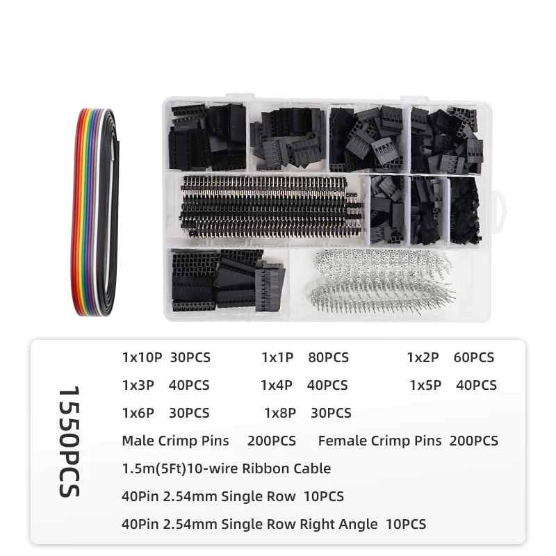 Imagem -05 - Dupont Crimping Tool Alicadores Terminais Virola Jst Crimper Fio Mão Conjunto de Ferramentas Terminais Mini Clamp Tool Kit Sn58b 310 Pcs