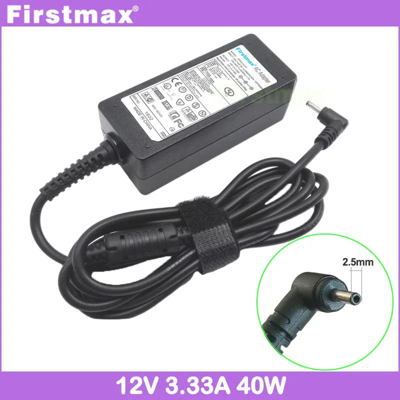 12V 3.33A 40W Laptop Charger for Samsung ATIV Book 9 NP930X2K XE500T1C XE700T1C AA-PA3N40W A12-040N1A PA-1250-98 Power Supply