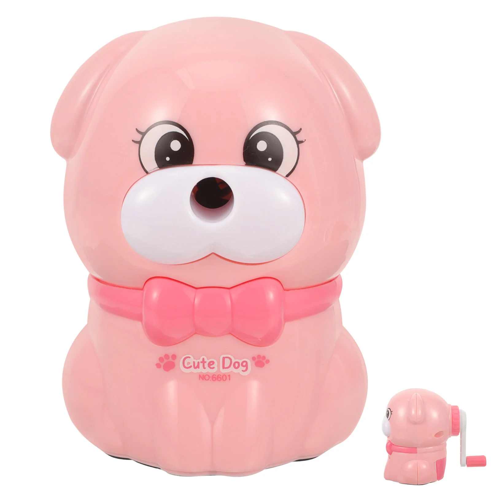 Puppy Pencil Sharpener Cartoon Portable Hand Timely Empty Shavings Lovely Kids Manual Plastic Convenient Students