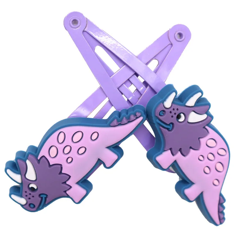 2 Buah Aksesori Rambut Anak-anak Warna-warni Hewan Dinosaurus Jepit Rambut Jepit Rambut Manis Jepit Rambut Anak Jepit Rambut Pegangan Rambut