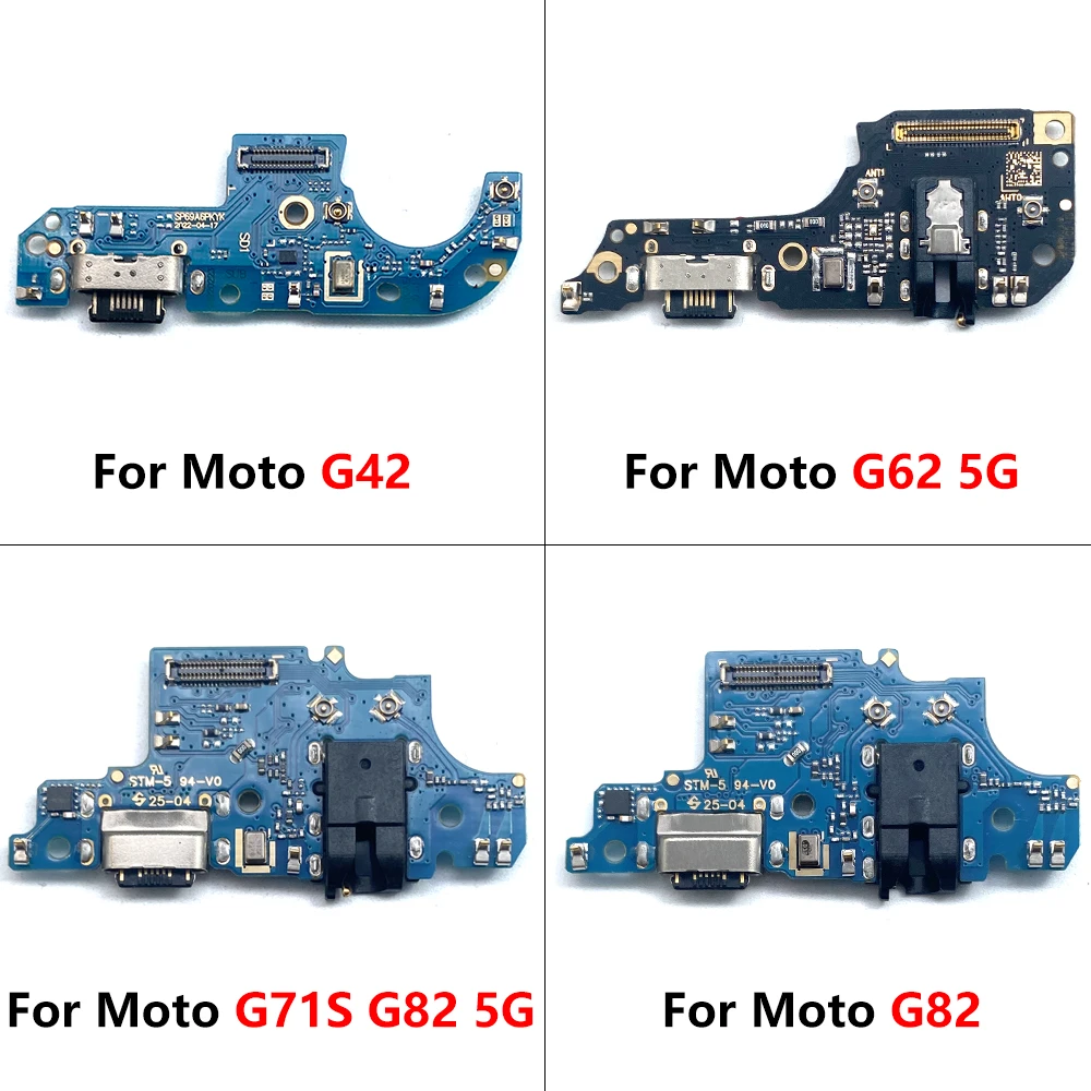 모토 G42 G62 G71S G82 5G 도크 커넥터, 마이크로 USB 충전기 충전 포트, 플렉스 케이블 마이크 보드, 테스트 완료